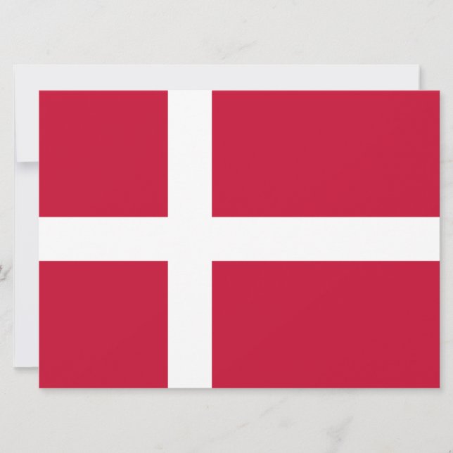 Dänische Flagge Karte (Vorderseite)