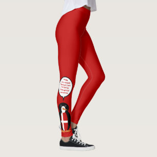Dänische Flagge Wildlife Pinguin Personalisiertes  Leggings