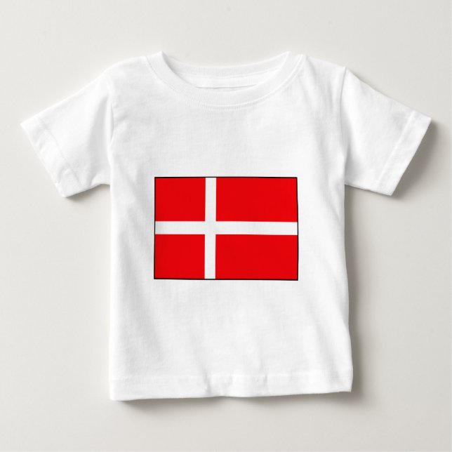 Dänische Flaggen-T - Shirts und Geschenke (Vorderseite)