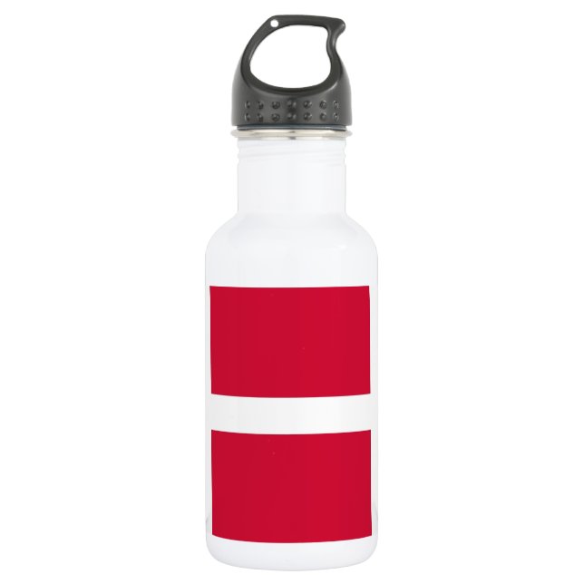 Dänische Flasche für die Freiheit der Flagge Trinkflasche (Vorderseite)