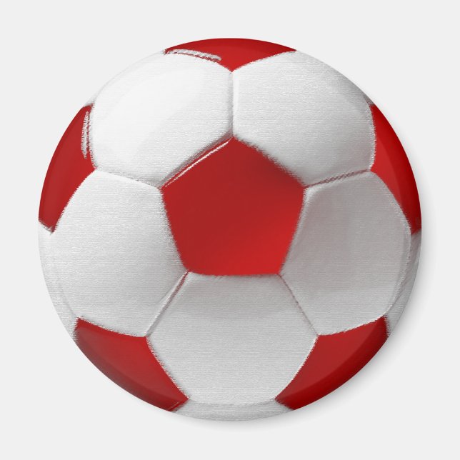 Dänische Fußball-Fußball Magnet (Vorne)