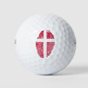 Dänische Touch-Fingerabdruckflagge Golfball