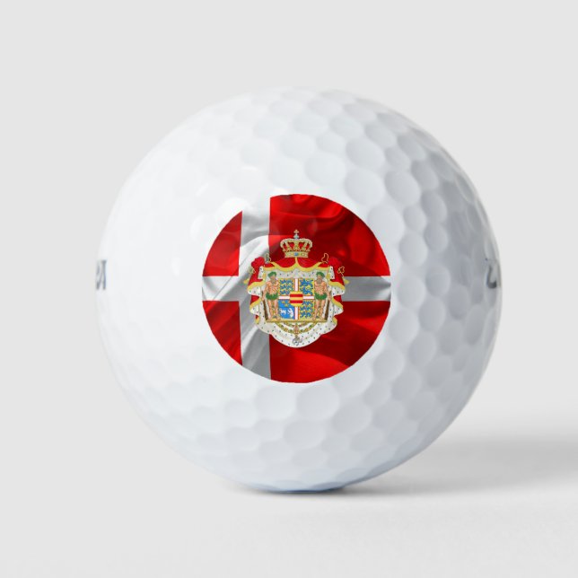 Dänische Wappen Golfball (Vorderseite)