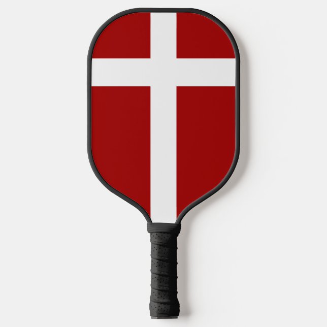 Dänische Wappen Pickleball Schläger (Vorderseite)