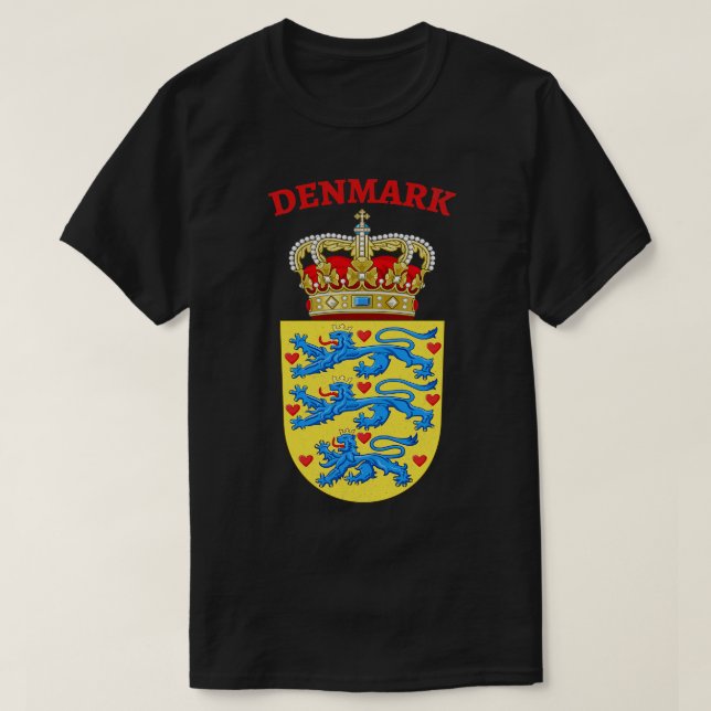 Dänische Wappen T-Shirt (Design vorne)