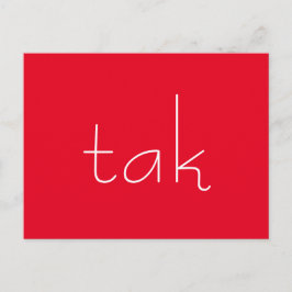 Dänischer Dank Postkarte