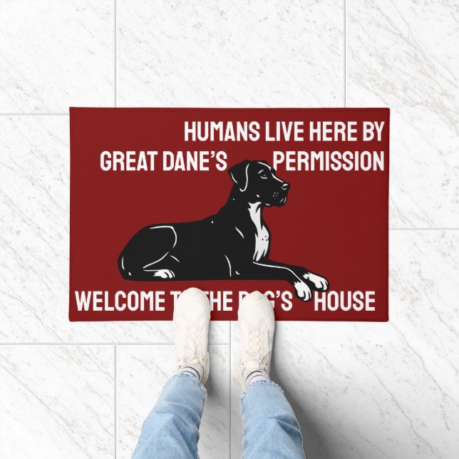 Dänischer Dogge Eingang  Fußmatte (Indoor)