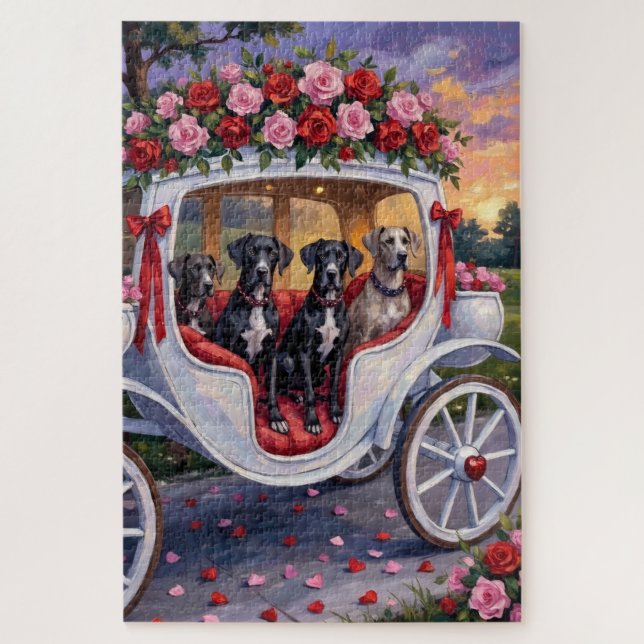 Dänischer Dogge Valentinstag (Vertikal)
