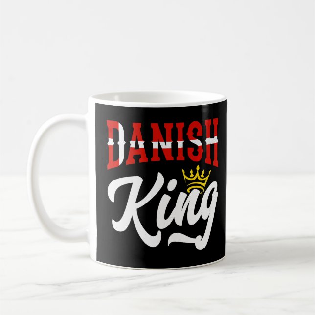 Dänischer König Dänemark Flagge Kaffeetasse (Links)