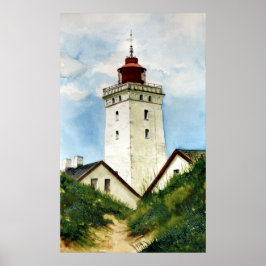 Dänischer Leuchtturm Poster