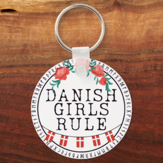 Dänisches Mädchenkissen Schlüsselanhänger