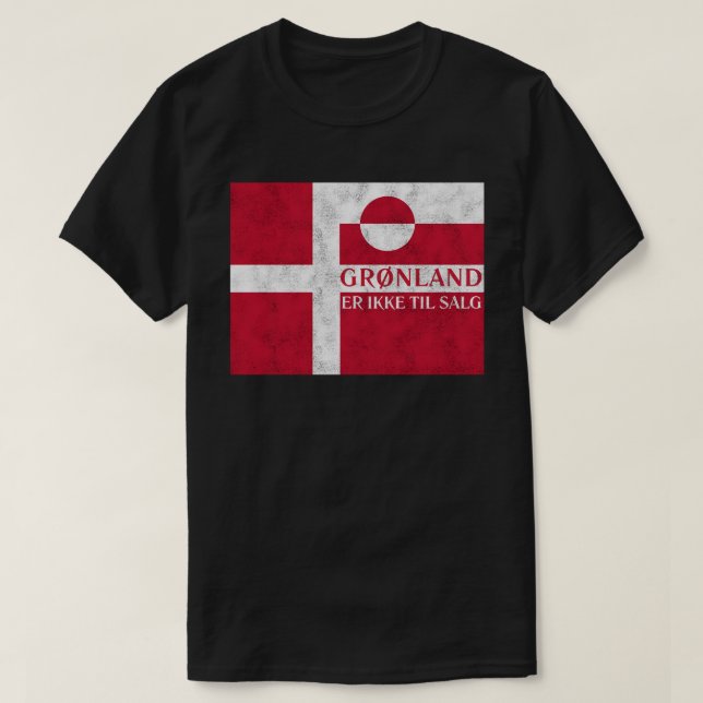 Danish and Greenland Flag T-Shirt (Design vorne)