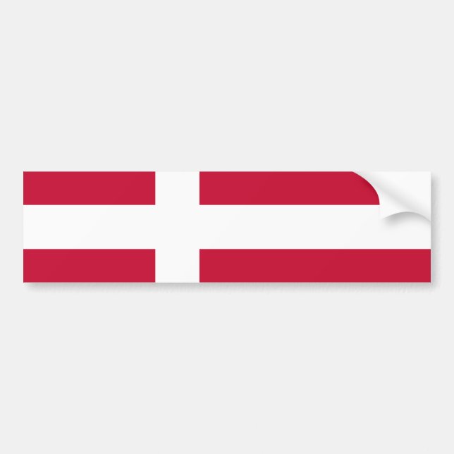Danish Flag Autoaufkleber (Vorne)