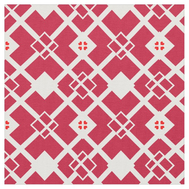 Danish Flag & Denmark Trendy Fabric mode Stoff (Nahaufnahme)