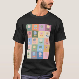 Danish Pastel Aesthetic Daisy Blume Pflanze Preppy T-Shirt
