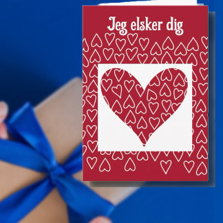Danish Valentine Feiertagskarte