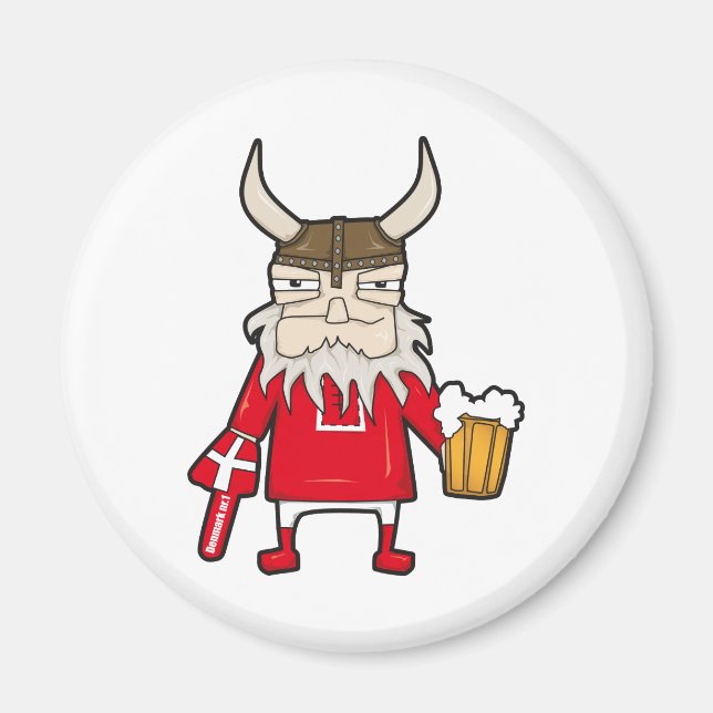 Danish Viking Fan Magnet (Vorne)