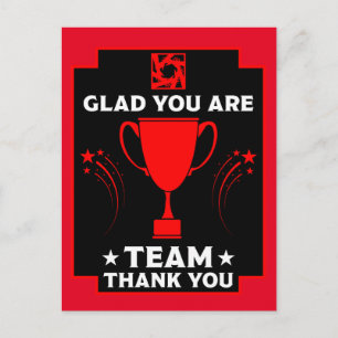 Dank an das Corporate Team Postkarte
