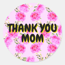 Dank an die Mütter | Rosenkleber Runder Aufkleber