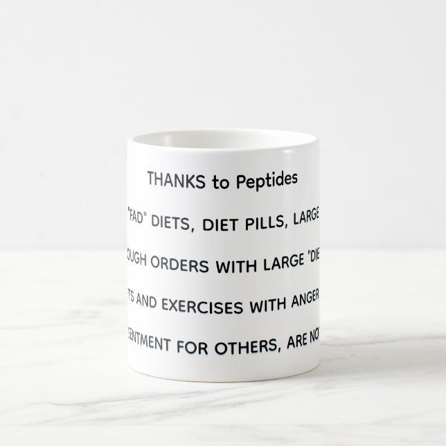 DANK an Peptides   Kaffeetasse (Mittel)