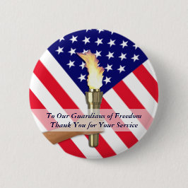 Dank an Veteran und Militärangehörige Button