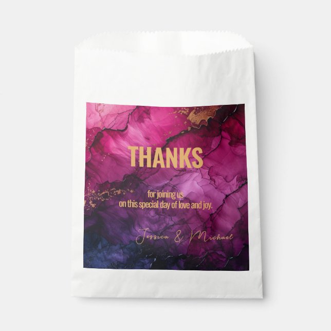 Dank Celestial Elegance Marble Symphony Geschenktütchen (Vorderseite)