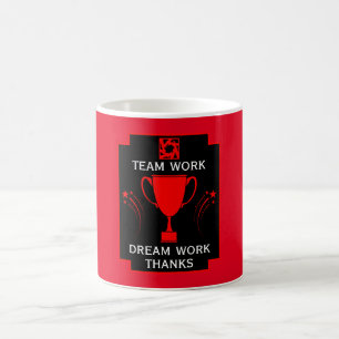 Dank des Unternehmensteams Kaffeetasse