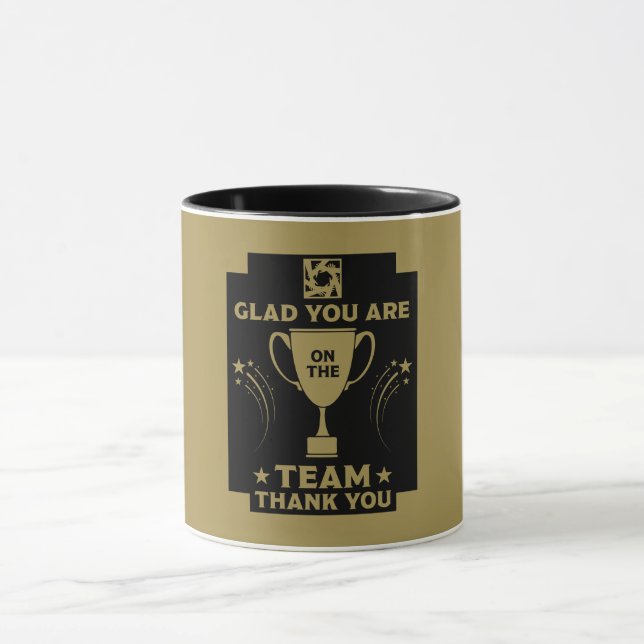 Dank des Unternehmensteams Tasse (Zentrum)