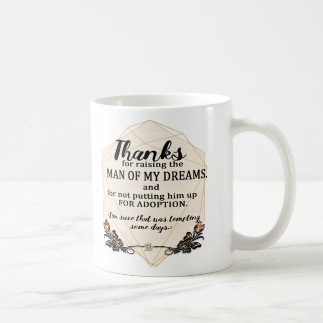Dank für das Anheben des Mannes meiner Träume - Kaffeetasse (Rechts)