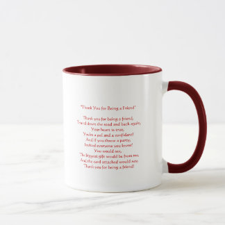 Dank für Sein mein Freund - Tasse