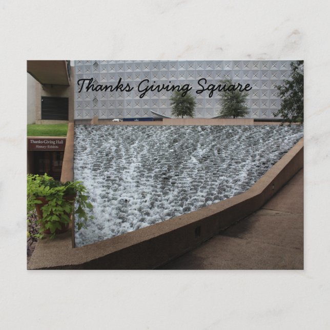 Dank Giving Square Postkarte (Vorderseite)
