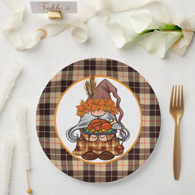 Dank-Gnom Pappteller (Hochzeit)