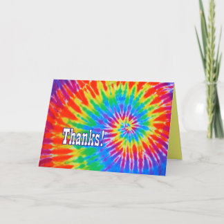 Dank Groovy Krawatte Dye Card Dankeskarte