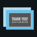 DANK IHNEN BAR MITZVAH minimalistisches Gitter bla Dankeskarte<br><div class="desc">per kat massard >>> https://linktr.ee/simplysweetpaperie << Eine einfache, stilvolle Art zu sagen, danke an Ihre Gäste für die Teilnahme an Ihrer Veranstaltung. Als Vorlage können Sie ganz einfach Ihre eigenen Daten hinzufügen oder auf die Schaltfläche Anpassen klicken und Text, Schriftart, Größen etc. hinzufügen oder ändern TIPP: 1. Um Grafiken zu...</div>