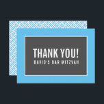 DANK IHNEN BAR MITZVAH minimalistisches Gitter bla Dankeskarte<br><div class="desc">per kat massard >>> https://linktr.ee/simplysweetpaperie << Eine einfache, stilvolle Art zu sagen, danke an Ihre Gäste für die Teilnahme an Ihrer Veranstaltung. Als Vorlage können Sie ganz einfach Ihre eigenen Daten hinzufügen oder auf die Schaltfläche Anpassen klicken und Text, Schriftart, Größen etc. hinzufügen oder ändern TIPP: 1. Um Grafiken zu...</div>