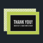 DANK IHNEN BAR MITZVAH minimalistisches Gitter Lim Dankeskarte<br><div class="desc">per kat massard >>> https://linktr.ee/simplysweetpaperie << Eine einfache, stilvolle Art zu sagen, danke an Ihre Gäste für die Teilnahme an Ihrer Veranstaltung. Als Vorlage können Sie ganz einfach Ihre eigenen Daten hinzufügen oder auf die Schaltfläche Anpassen klicken und Text, Schriftart, Größen etc. hinzufügen oder ändern TIPP: 1. Um Grafiken zu...</div>