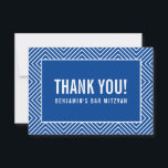 DANK IHNEN BAR MITZVAH moderne geometrische königs Dankeskarte<br><div class="desc">per kat massard >>> https://linktr.ee/simplysweetpaperie << Eine einfache, stilvolle Art zu sagen, danke an Ihre Gäste für die Teilnahme an Ihrer Veranstaltung. Als Vorlage können Sie ganz einfach Ihre eigenen Daten hinzufügen oder auf die Schaltfläche Anpassen klicken und Text, Schriftart, Größen etc. hinzufügen oder ändern TIPP: 1. Um Grafiken zu...</div>