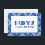 DANK IHNEN BAR MITZVAH moderne geometrische königs Dankeskarte<br><div class="desc">per kat massard >>> https://linktr.ee/simplysweetpaperie << Eine einfache, stilvolle Art zu sagen, danke an Ihre Gäste für die Teilnahme an Ihrer Veranstaltung. Als Vorlage können Sie ganz einfach Ihre eigenen Daten hinzufügen oder auf die Schaltfläche Anpassen klicken und Text, Schriftart, Größen etc. hinzufügen oder ändern TIPP: 1. Um Grafiken zu...</div>