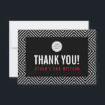 DANK IHNEN BAR MITZVAH Moderne geometrische Schwar Dankeskarte<br><div class="desc">per kat massard >>> https://linktr.ee/simplysweetpaperie << Eine einfache, stilvolle Art zu sagen, danke an Ihre Gäste für die Teilnahme an Ihrer Veranstaltung - einschließlich Ihrer Veranstaltung Logo-Setup als Vorlage ist es einfach für Sie, Ihre eigenen Details hinzufügen, oder drücken Sie die Schaltfläche Anpassen und Sie können hinzufügen oder ändern Text,...</div>