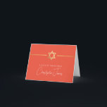 DANK IHNEN Bar mitzvah moderne jüdische Sternorang Dankeskarte<br><div class="desc">[ HINWEIS - DER GOLD-EFFEKT IST EIN DRUCKENDES BILD ] Ein modernes, einfaches Design für DANK YOU CARD Setup als Vorlage. Es ist einfach für Sie, Ihre eigenen Daten hinzuzufügen, oder auf die Schaltfläche Größe zu drücken und Sie können Text, Schriftart, Anpassungen, etc. TIPP: 1 hinzufügen oder ändern. Um die...</div>