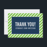 DANK IHNEN BAR MITZVAH Moderne nfl grüne Marine Bl Dankeskarte<br><div class="desc">per kat massard >>> https://linktr.ee/simplysweetpaperie << Eine einfache, stilvolle Art zu sagen, danke an Ihre Gäste für die Teilnahme an Ihrer Veranstaltung. Als Vorlage können Sie ganz einfach Ihre eigenen Daten hinzufügen oder auf die Schaltfläche Anpassen klicken und Text, Schriftart, Größen etc. hinzufügen oder ändern TIPP: 1. Um Grafiken zu...</div>