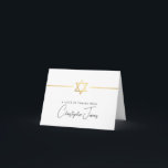 DANK IHNEN Bar mitzvah modernen goldenen jüdischen Dankeskarte<br><div class="desc">[ HINWEIS - DER GOLD-EFFEKT IST EIN DRUCKENDES BILD ] Ein modernes, einfaches Design für DANK YOU CARD Setup als Vorlage. Es ist einfach für Sie, Ihre eigenen Daten hinzuzufügen, oder auf die Schaltfläche Größe zu drücken und Sie können Text, Schriftart, Anpassungen, etc. TIPP: 1 hinzufügen oder ändern. Um die...</div>