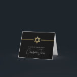 DANK IHNEN Bar mitzvah modernen goldenen jüdischen Dankeskarte<br><div class="desc">[ HINWEIS - DER GOLD-EFFEKT IST EIN DRUCKENDES BILD ] Ein modernes, einfaches Design für DANK YOU CARD Setup als Vorlage. Es ist einfach für Sie, Ihre eigenen Daten hinzuzufügen, oder auf die Schaltfläche Größe zu drücken und Sie können Text, Schriftart, Anpassungen, etc. TIPP: 1 hinzufügen oder ändern. Um die...</div>