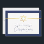 DANK IHNEN Bar mitzvah modernen goldenen jüdischen Dankeskarte<br><div class="desc">[ HINWEIS - DER GOLD-EFFEKT IST EIN DRUCKENDES BILD ] Ein modernes, einfaches Design für DANK YOU CARD Setup als Vorlage. Es ist einfach für Sie, Ihre eigenen Daten hinzuzufügen, oder auf die Schaltfläche Größe zu drücken und Sie können Text, Schriftart, Anpassungen, etc. TIPP: 1 hinzufügen oder ändern. Um die...</div>