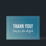 DANK IHNEN BAR MITZVAH moderner blauer Minzgrat Dankeskarte<br><div class="desc">per kat massard >>> https://linktr.ee/simplysweetpaperie << Eine einfache, stilvolle Art zu sagen, danke an Ihre Gäste für die Teilnahme an Ihrer Veranstaltung. Als Vorlage können Sie ganz einfach Ihre eigenen Daten hinzufügen oder auf die Schaltfläche Anpassen klicken und Text, Schriftart, Größen etc. hinzufügen oder ändern TIPP: 1. Um Grafiken zu...</div>