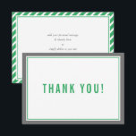 DANK IHNEN BAR MITZVAH Moderner Streifen nfl grün  Dankeskarte<br><div class="desc">per kat massard >>> https://linktr.ee/simplysweetpaperie << Eine einfache, stilvolle Art zu sagen, danke an Ihre Gäste für die Teilnahme an Ihrer Veranstaltung. Als Vorlage können Sie ganz einfach Ihre eigenen Daten hinzufügen oder auf die Schaltfläche Anpassen klicken und Text, Schriftart, Größen etc. hinzufügen oder ändern TIPP: 1. Um Grafiken zu...</div>