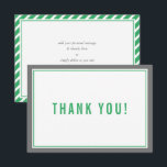 DANK IHNEN BAR MITZVAH Moderner Streifen nfl grün  Dankeskarte<br><div class="desc">per kat massard >>> https://linktr.ee/simplysweetpaperie << Eine einfache, stilvolle Art zu sagen, danke an Ihre Gäste für die Teilnahme an Ihrer Veranstaltung. Als Vorlage können Sie ganz einfach Ihre eigenen Daten hinzufügen oder auf die Schaltfläche Anpassen klicken und Text, Schriftart, Größen etc. hinzufügen oder ändern TIPP: 1. Um Grafiken zu...</div>