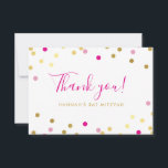 DANK IHNEN BAT MITZVAH glam konfetti spot gold pin Dankeskarte<br><div class="desc">per kat massard >>> https://linktr.ee/simplysweetpaperie << Eine einfache, stilvolle Art zu sagen, danke an Ihre Gäste für die Teilnahme an Ihrer Veranstaltung. Als Vorlage können Sie ganz einfach Ihre eigenen Daten hinzufügen oder auf die Schaltfläche Anpassen klicken und Text, Schriftart, Größen etc. hinzufügen oder ändern TIPP: 1. Um Grafiken zu...</div>