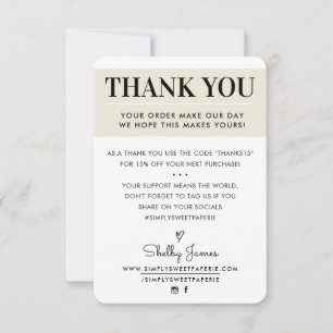 DANK IHNEN Geschäftsauftrag einfügen moderne Elfen Dankeskarte