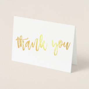 DANK IHNEN handgetippt moderne Art GOLD FOIL Folienkarte